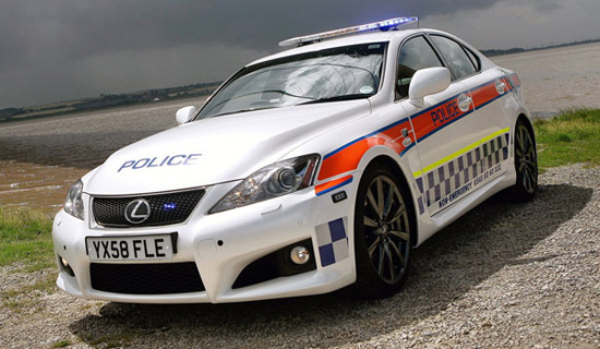 lexus is f police car